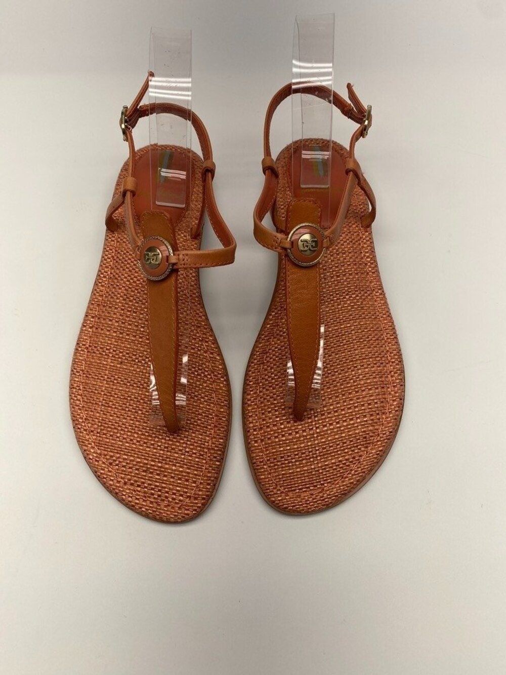 Sam Edelman Womens Gigi Signet T-Strap Flat Sandals Sz 9 - Picture 2 of 8